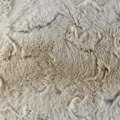 Madison Park Zuri Sand Faux Fur Square Pillow