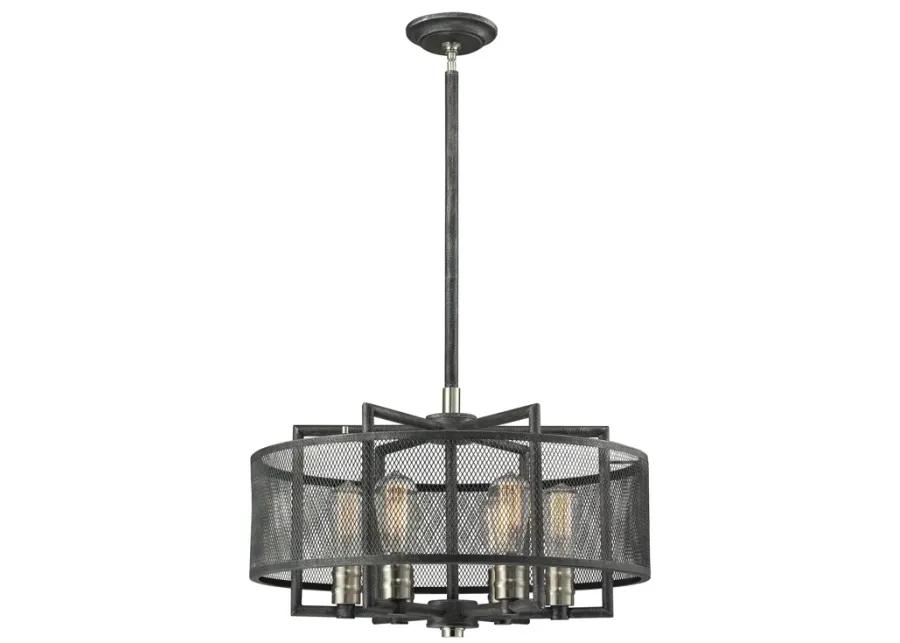 Slatington 22" Wide 6-Light Chandelier - Brushed Nickel