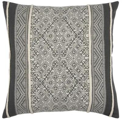 Iconic Tribal Patterning Black  Pillow