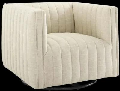 Conjure Tufted Swivel Upholstered Armchair