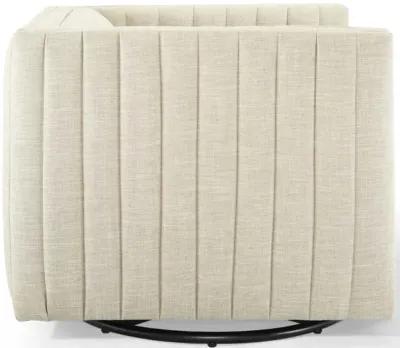 Conjure Tufted Swivel Upholstered Armchair