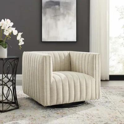 Conjure Tufted Swivel Upholstered Armchair