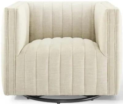 Conjure Tufted Swivel Upholstered Armchair