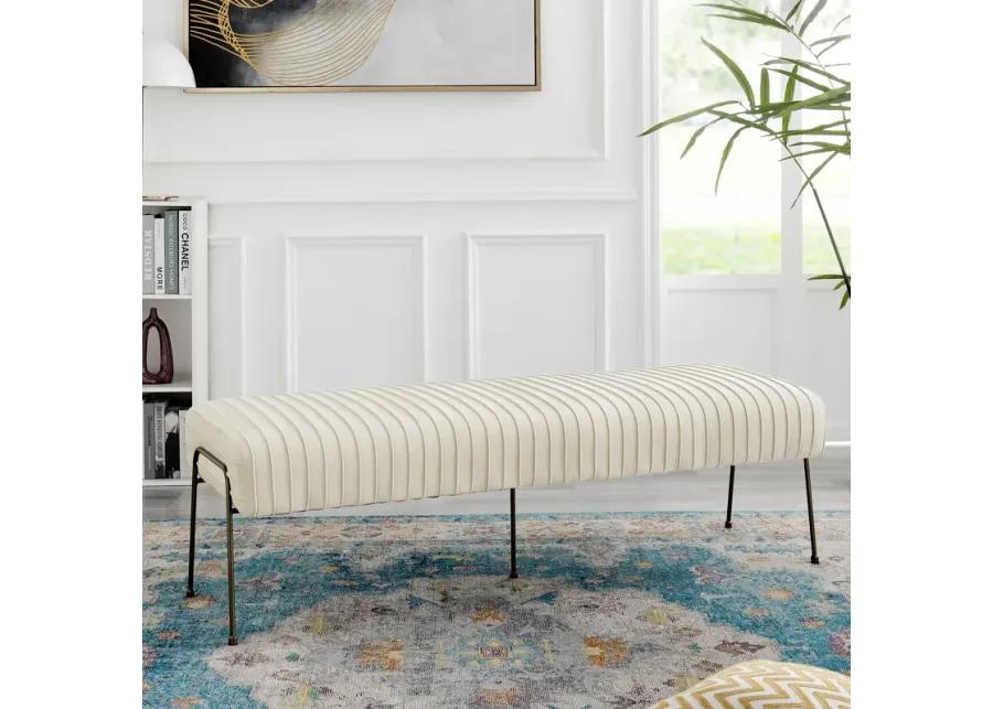 Merritt Pleated Bench