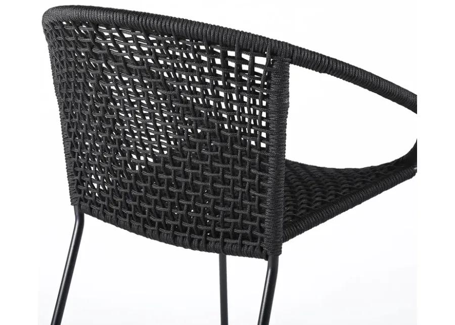 Snack Indoor Outdoor Stackable Steel Dining Chair 