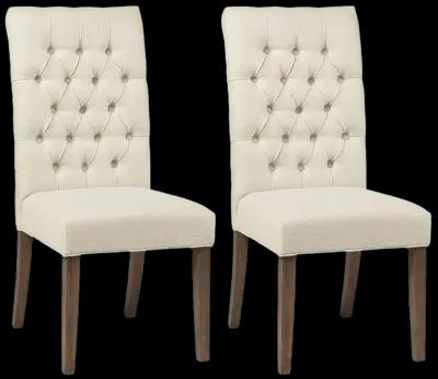 Cornelscourt Tufted Back Dining Chairs Vineyard Oak (Set of 2)