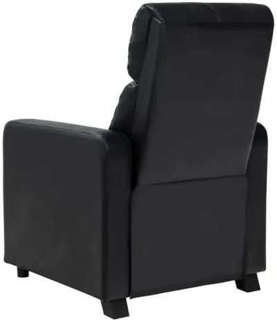 Toohey Upholstered Tufted Recliner Living Room Set Black