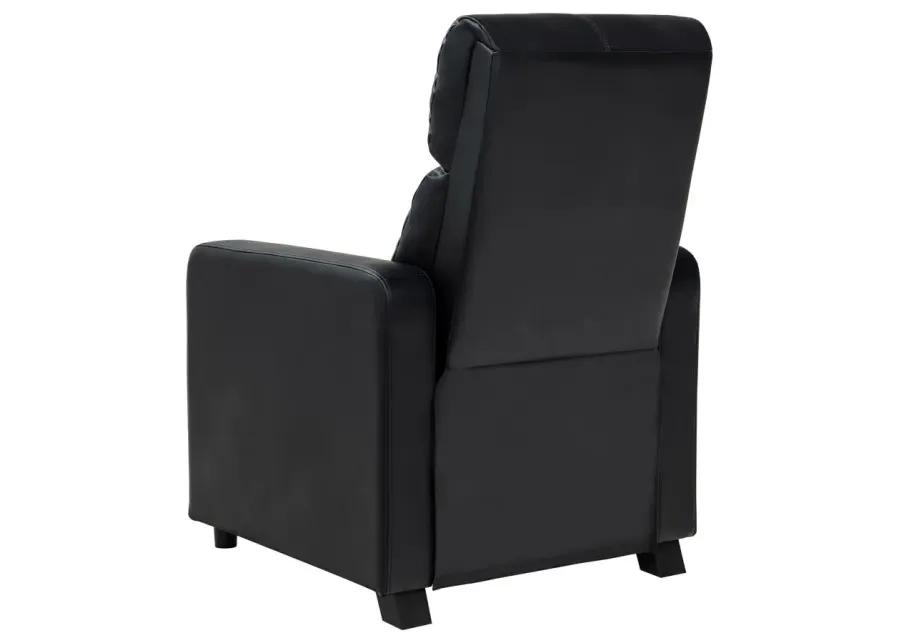 Toohey Upholstered Tufted Recliner Living Room Set Black