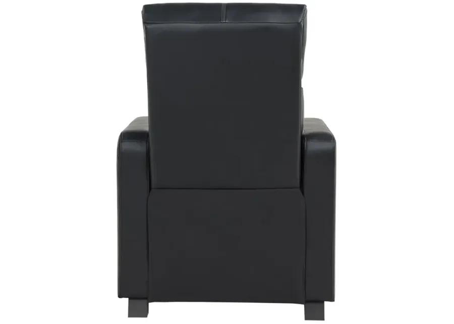 Toohey Upholstered Tufted Recliner Living Room Set Black