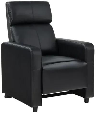 Toohey Upholstered Tufted Recliner Living Room Set Black