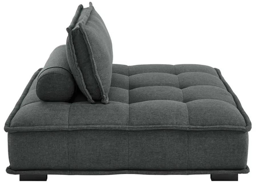 Saunter Tufted Fabric Fabric 5-Piece Sectional Sofa