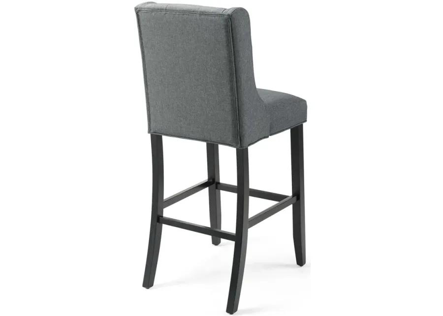 Baronet Tufted Button Upholstered Fabric Bar Stool