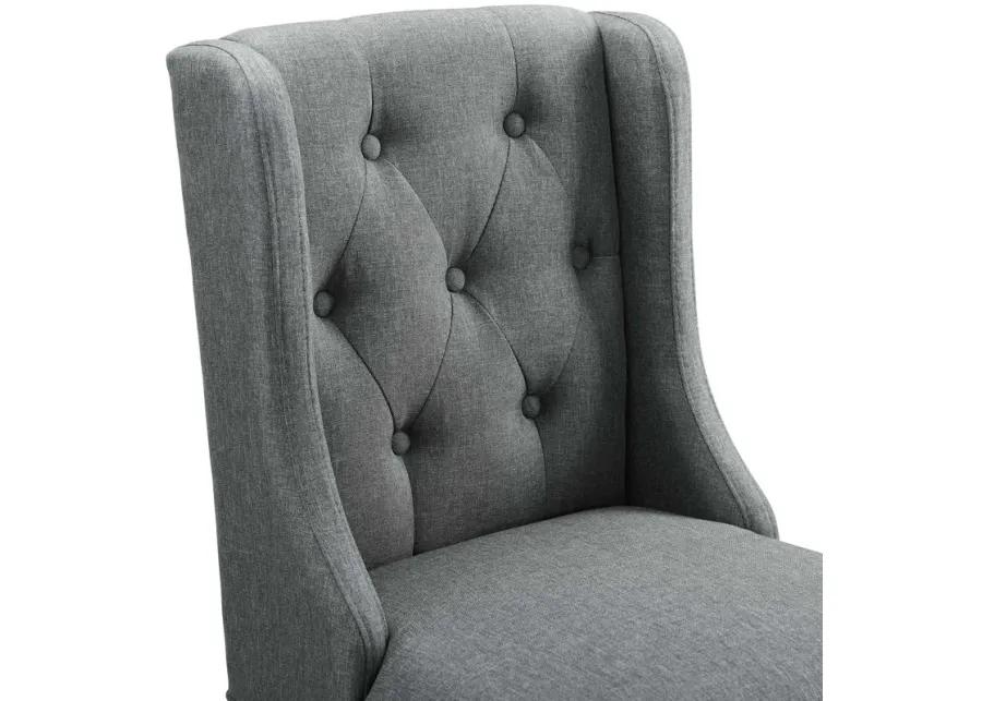 Baronet Tufted Button Upholstered Fabric Bar Stool