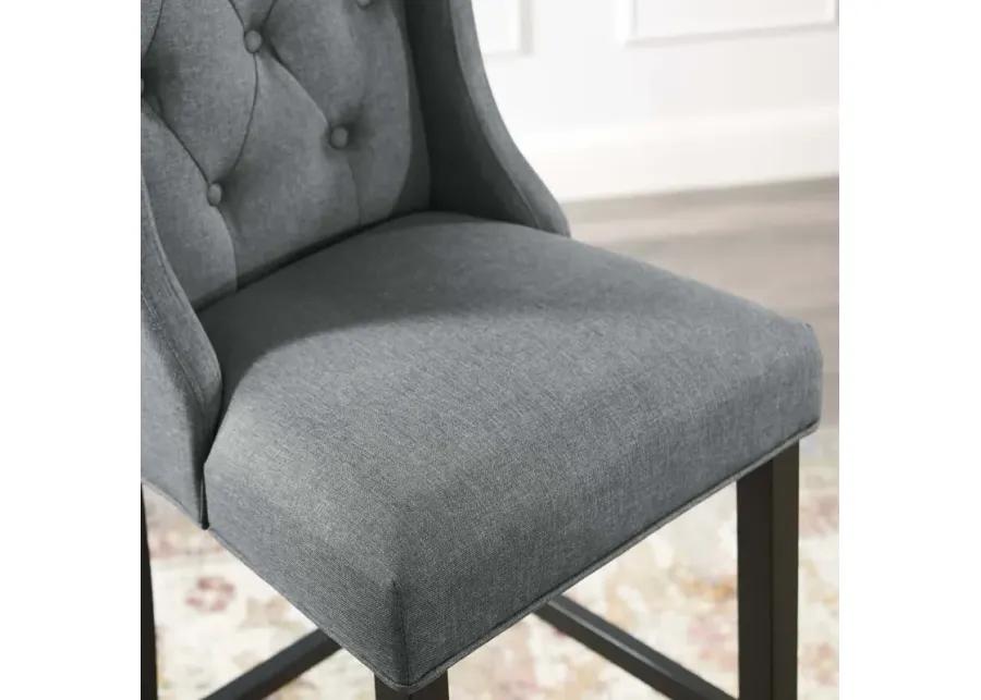 Baronet Tufted Button Upholstered Fabric Bar Stool