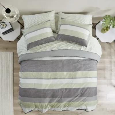 Stripe Comforter Set with Bed Sheets