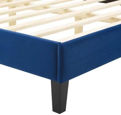 Current Performance Velvet Twin Platform Bed