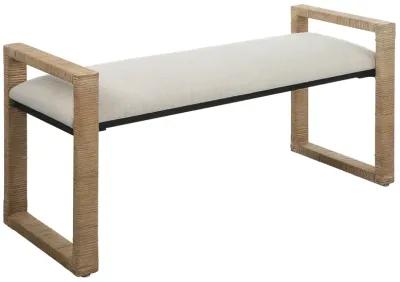 Areca Coastal Rattan Bench