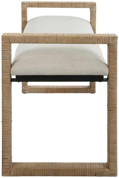 Areca Coastal Rattan Bench