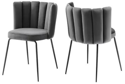 Virtue Performance Velvet Dining Chair Set of 2