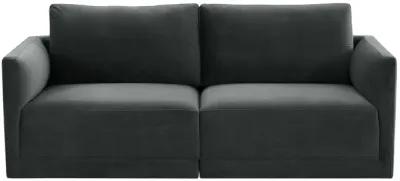 Willow Charcoal Modular Loveseat