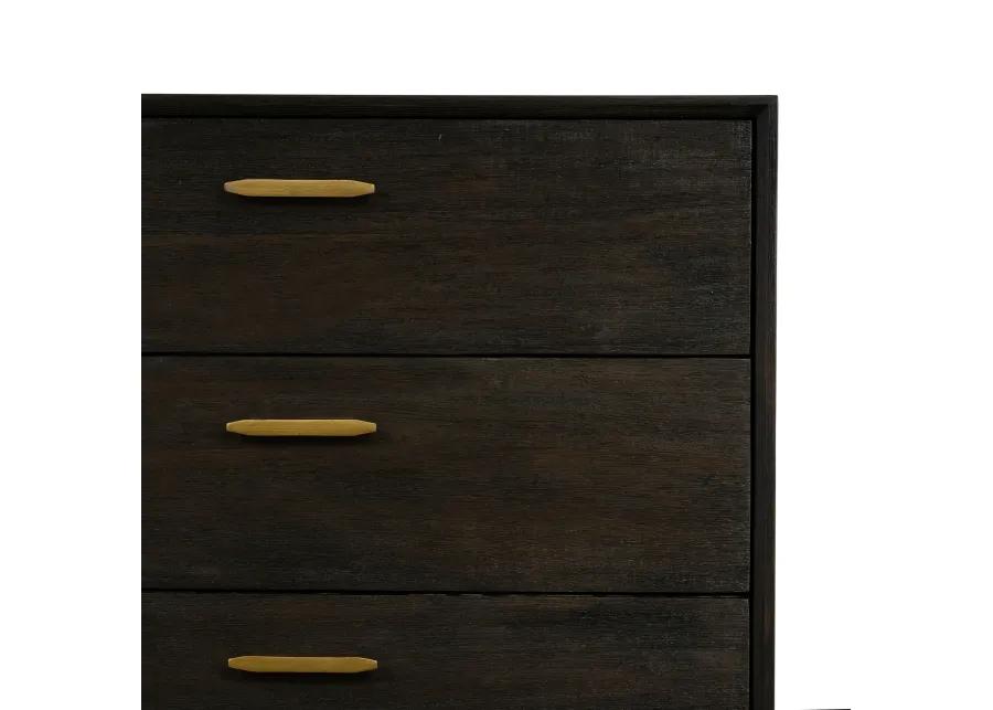 Baly Acacia Mid-Century 6 Drawer Dresser