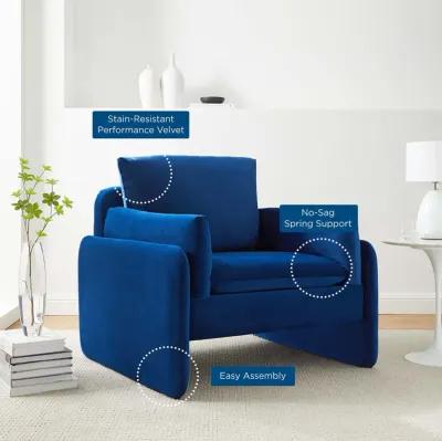 Indicate Performance Velvet Armchair