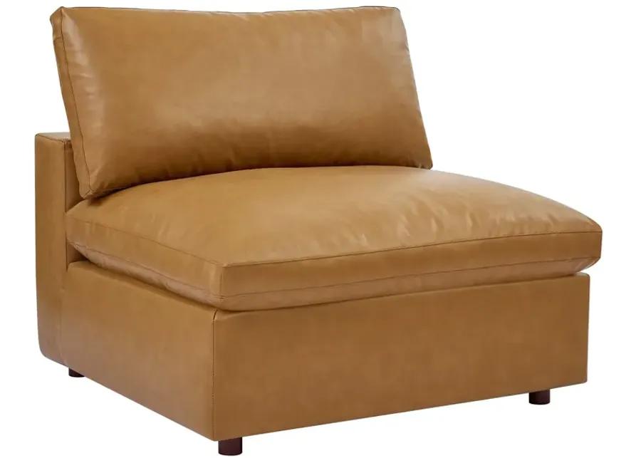 Commix Down Overstuffed Vegan Leather Sofa