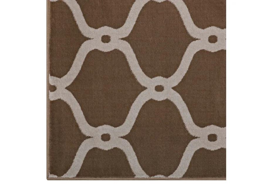 Beltara Chain Link Transitional Trellis 8x10 Area Rug