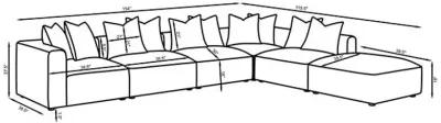 Jennifer 6-Piece Tight Seat Modular Sectional 