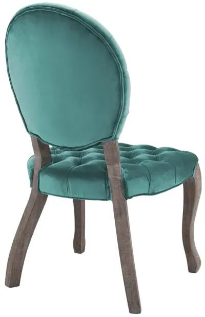 Exhibit French Vintage Dining Performance Velvet Side Chair