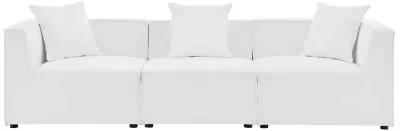 Saybrook Outdoor Patio Upholstered 3-Piece Sectional Sofa