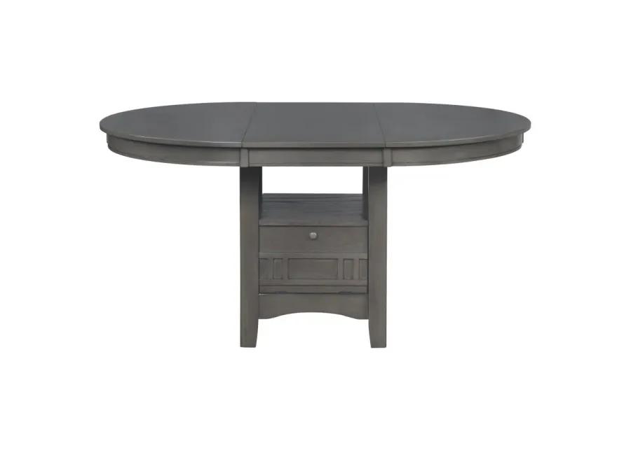 Lavon Dining Table with Storage Medium Grey