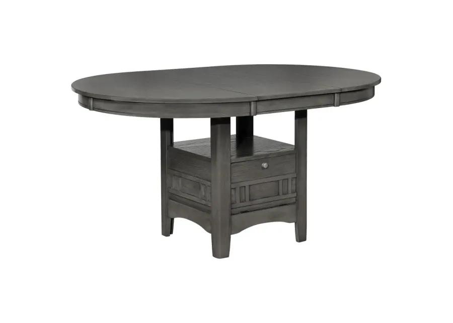 Lavon Dining Table with Storage Medium Grey