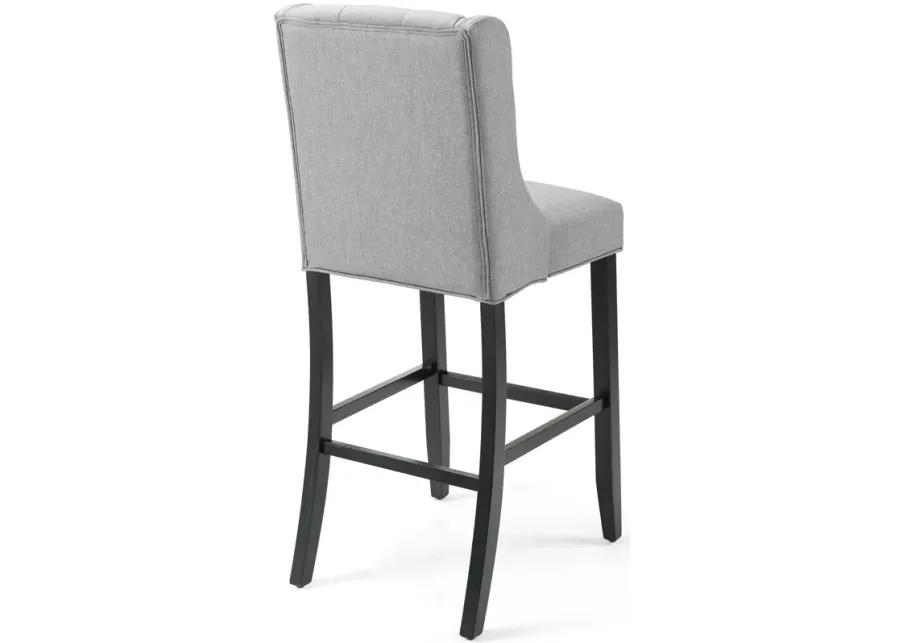 Baronet Tufted Button Upholstered Fabric Bar Stool