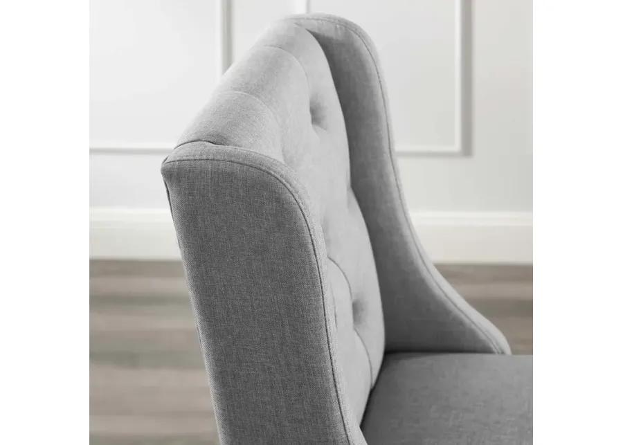 Baronet Tufted Button Upholstered Fabric Bar Stool