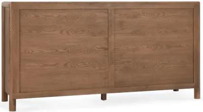 Corda Oak Wood 6-Drawer Dresser in Two-Tone Brown