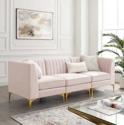 Triumph Channel Tufted Performance Velvet 	3-Seater Sofa