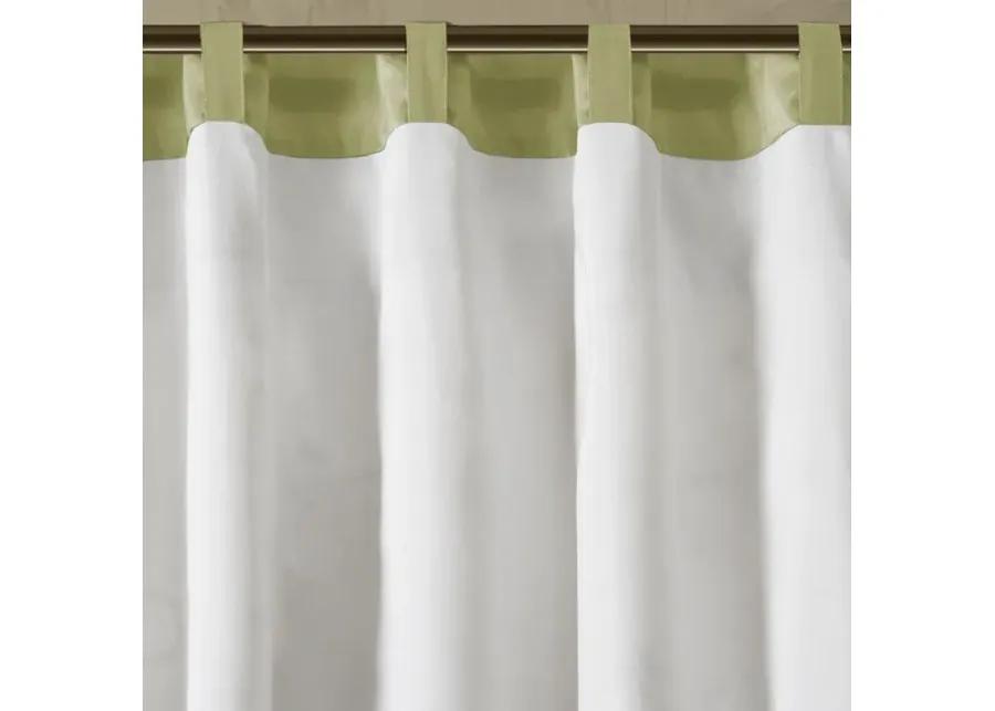 Madison Park Serene Green Embroidered Window Valance