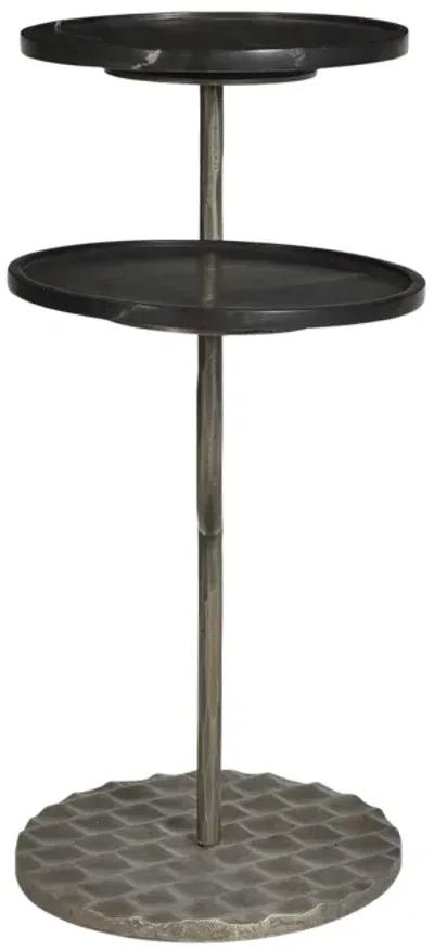 Portia Side Table with Black Marble