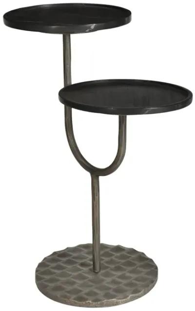 Portia Side Table with Black Marble