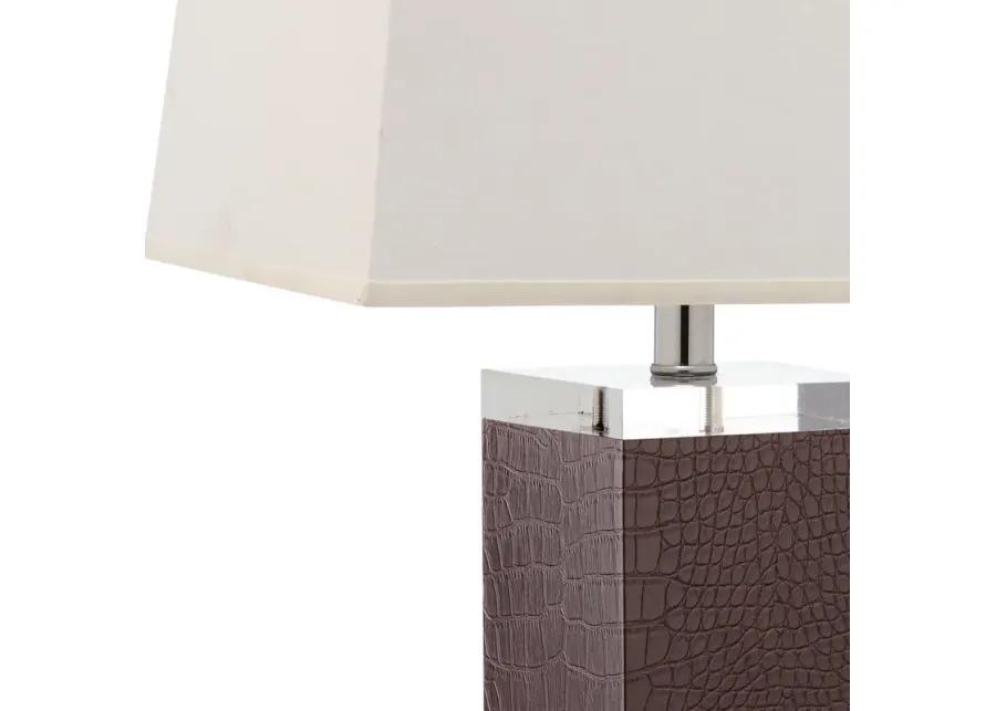 Deco 27-Inch H Leather Table Lamp - Set of 2