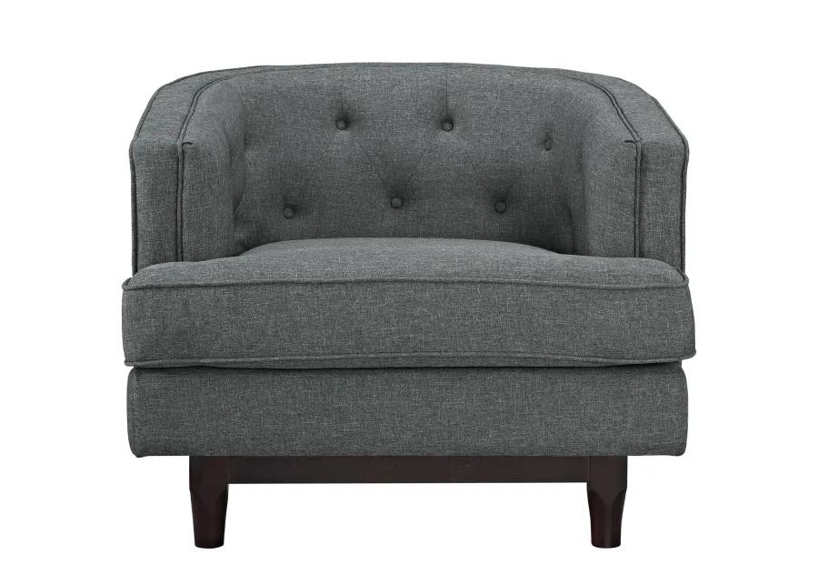 Coast Upholstered Fabric Armchair