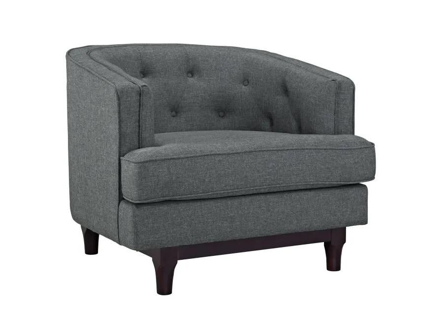 Coast Upholstered Fabric Armchair