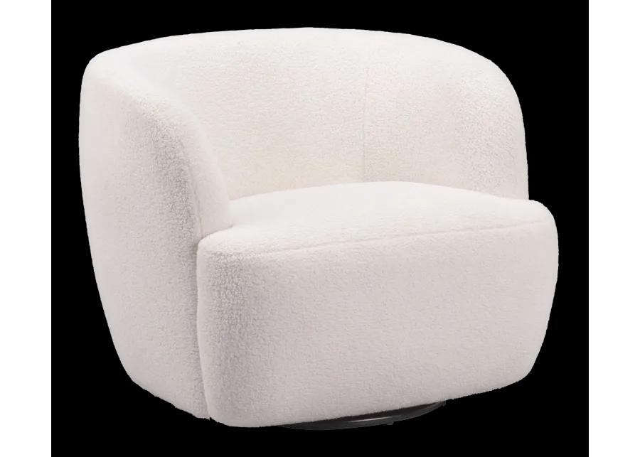 Govan Swivel Chair Ivory