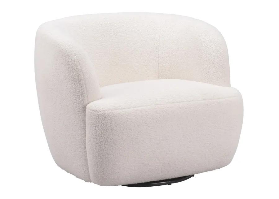 Govan Swivel Chair Ivory