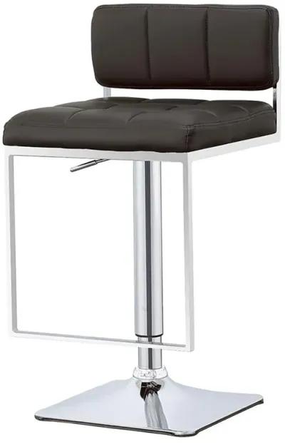 Alameda Adjustable Bar Stool Chrome and Black