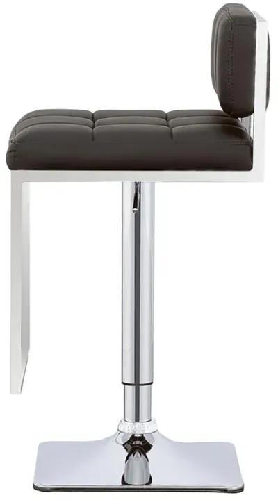 Alameda Adjustable Bar Stool Chrome and Black