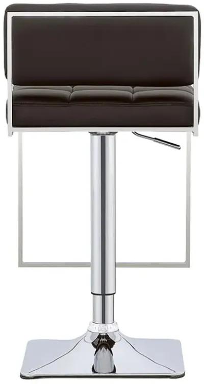 Alameda Adjustable Bar Stool Chrome and Black