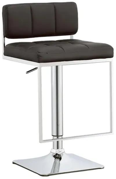 Alameda Adjustable Bar Stool Chrome and Black