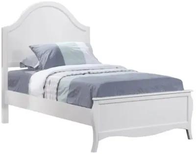 Dominique Bedroom Set with Arched Headboard White